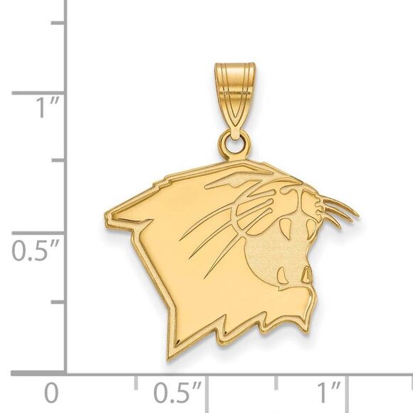 14k Yellow Gold Northwestern U. Large Pendant